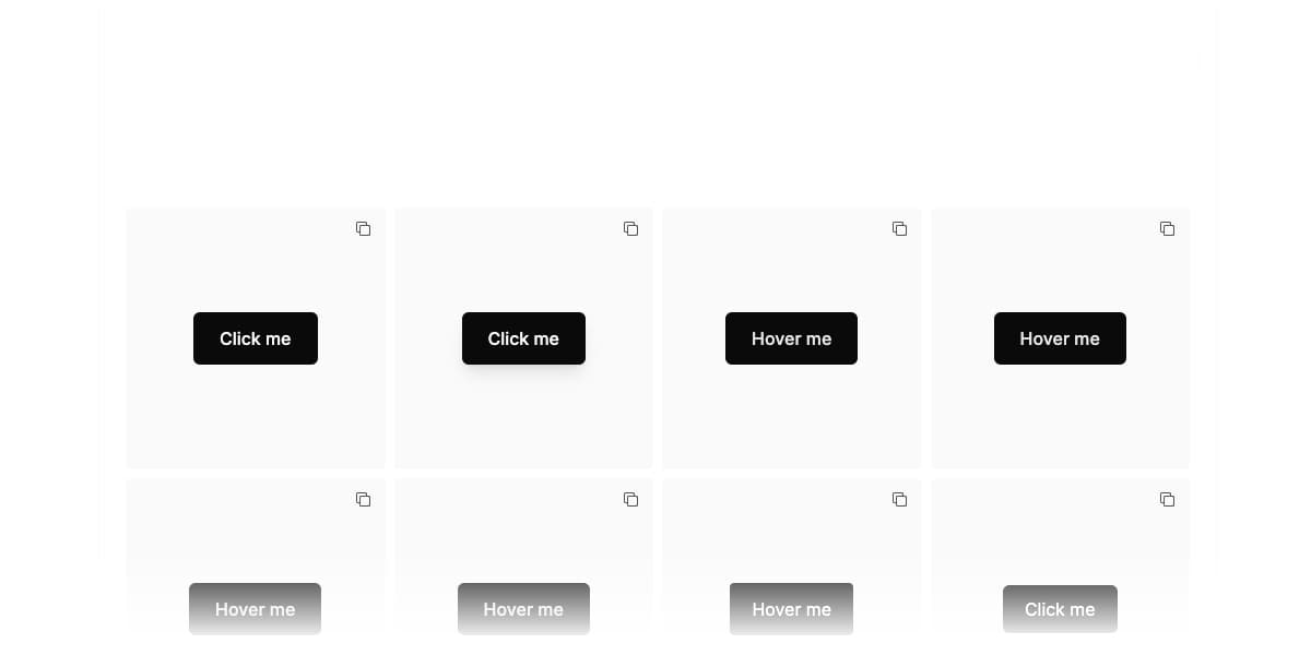 Tailwind CSS button collection - Click-to-copy integration